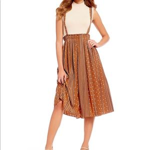 Gianni bini lee pinnafore western inspired dress